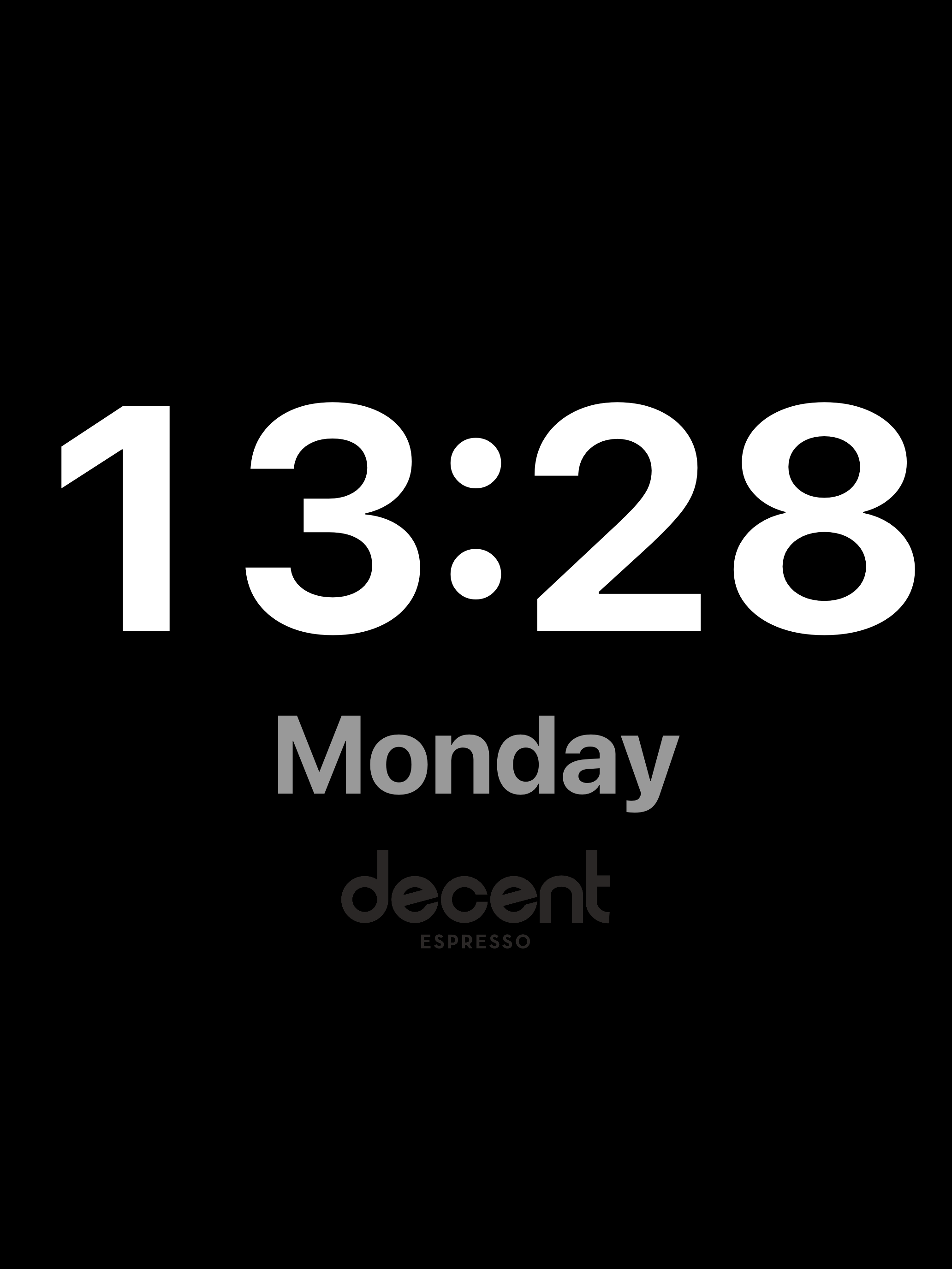 Decent Timer full-screen clock screensaver